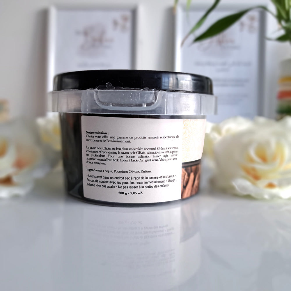 SAVON NOIR NATUREL - BOIS DE OUD "OLIVÉA"