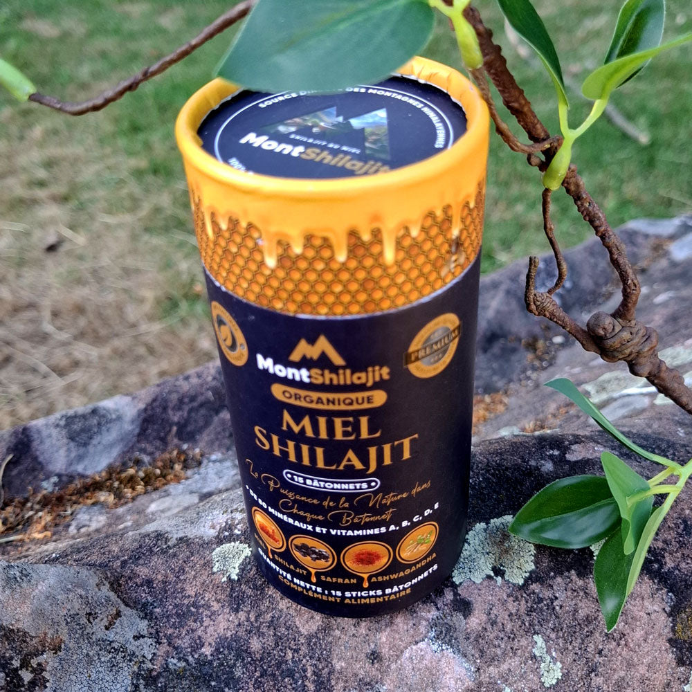 MontShilajit Miel – Résine de Shilajit Bio au Miel avec Safran & Ashwagandha | Shilajit Himalayen 100% Pur (MontOrigin)