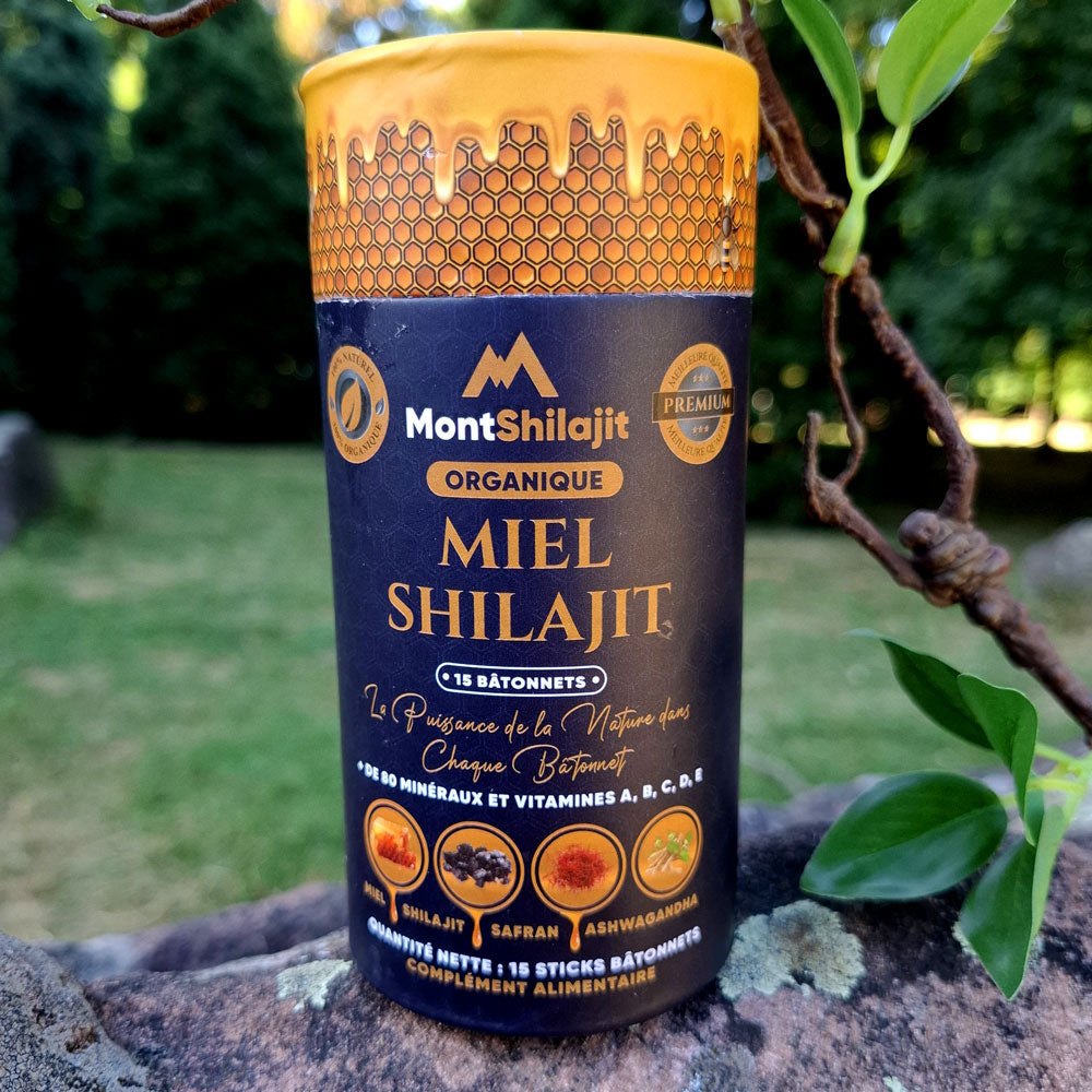 MontShilajit Miel – Résine de Shilajit Bio au Miel avec Safran & Ashwagandha | Shilajit Himalayen 100% Pur (MontOrigin)