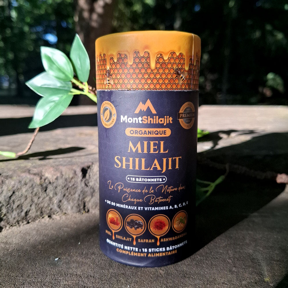 MontShilajit Miel – Résine de Shilajit Bio au Miel avec Safran & Ashwagandha | Shilajit Himalayen 100% Pur (MontOrigin)