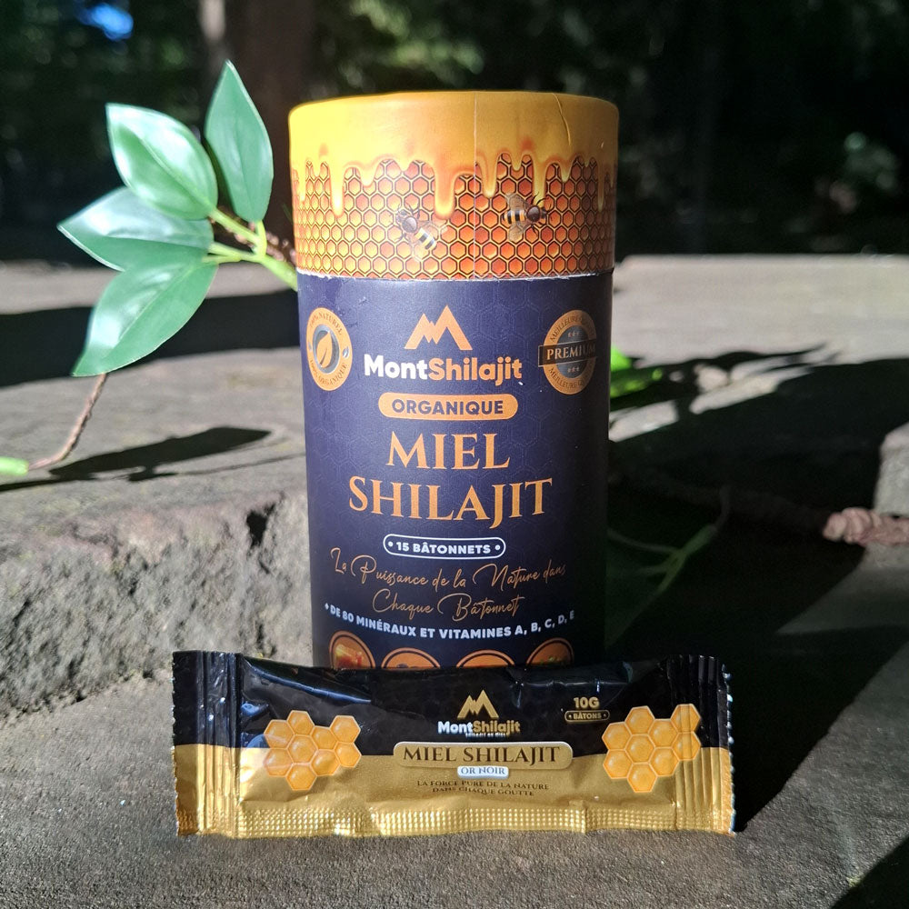 MontShilajit Miel – Résine de Shilajit Bio au Miel avec Safran & Ashwagandha | Shilajit Himalayen 100% Pur (MontOrigin)