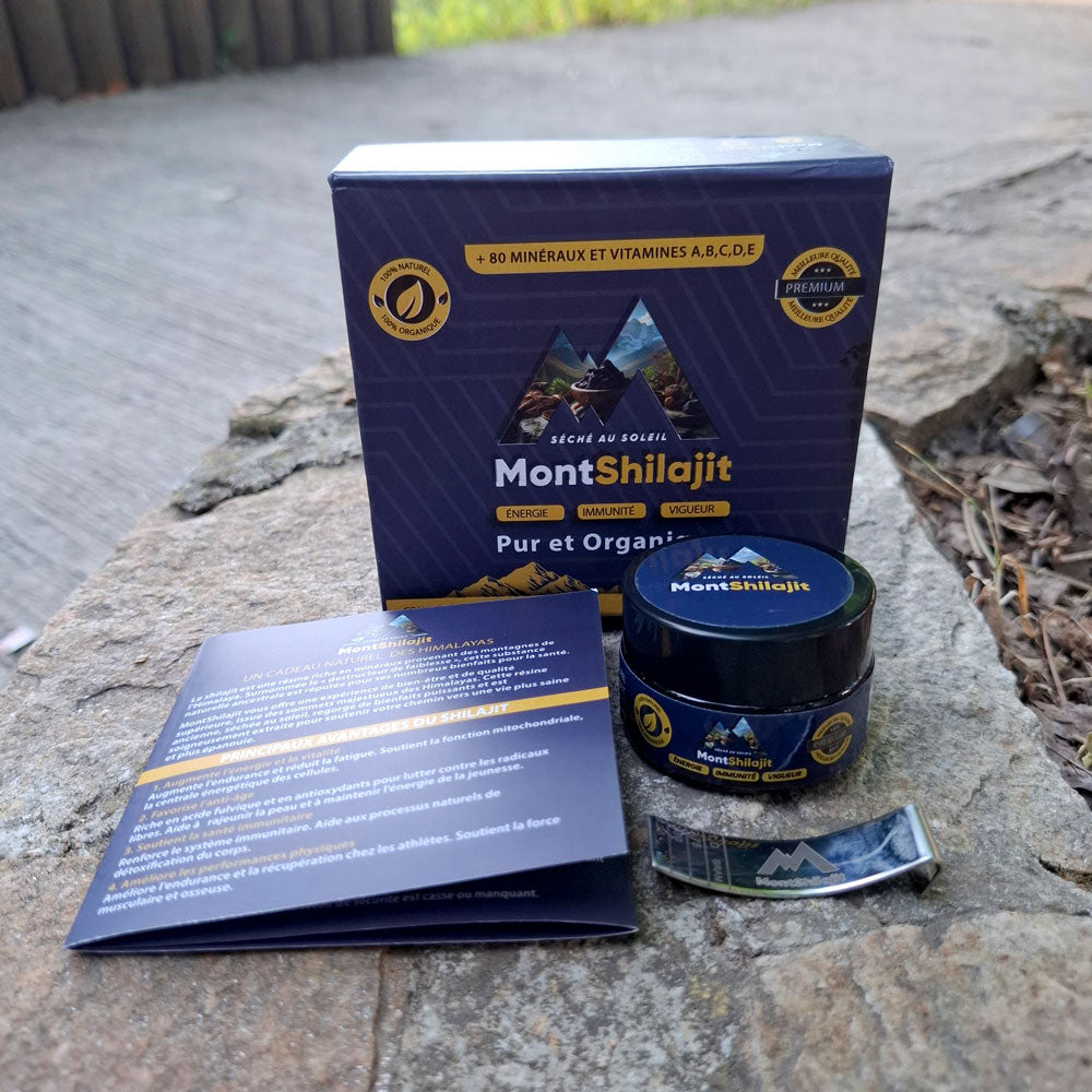 MontShilajit – Résine de Shilajit Bio de l’Himalaya (20g) MontOrigin.