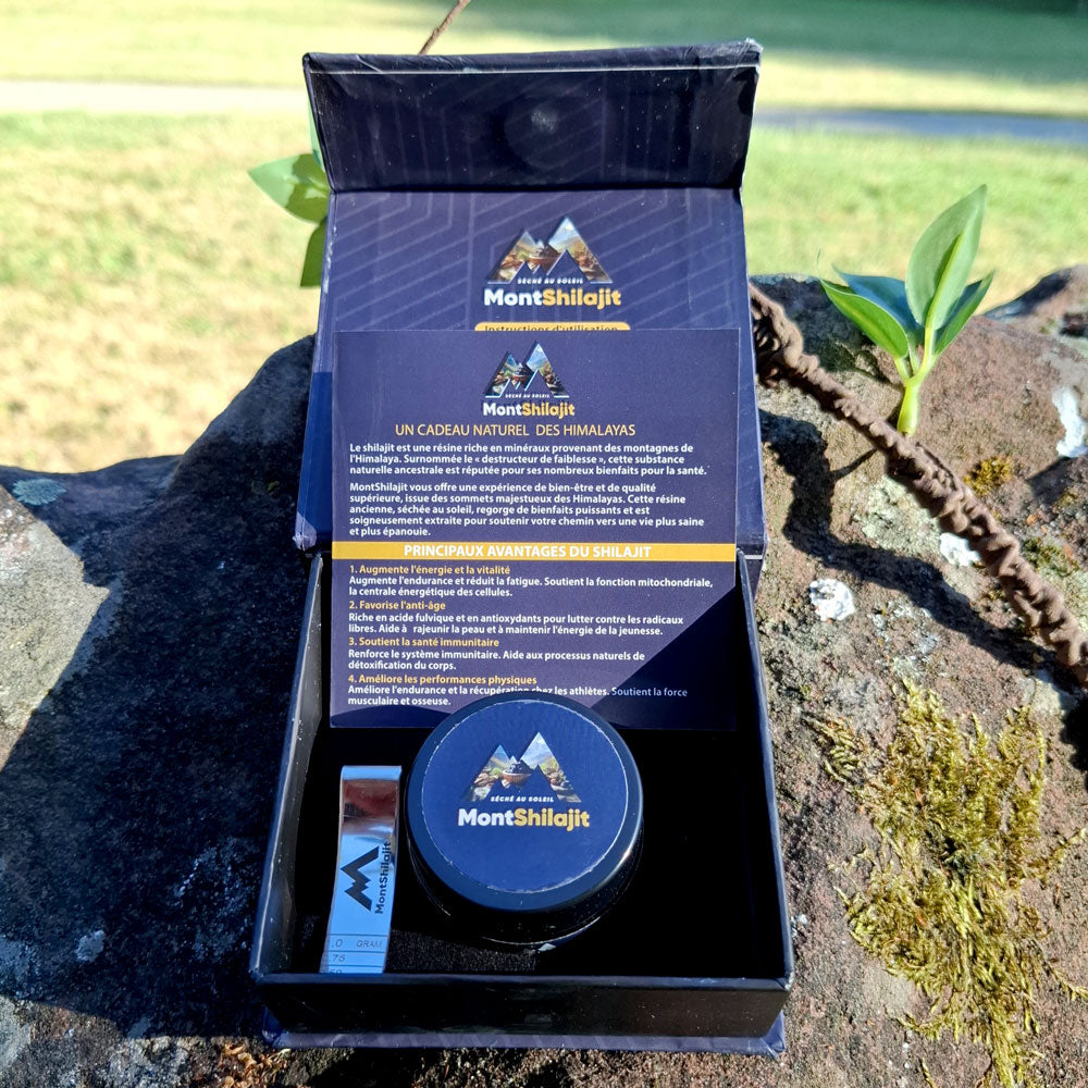 MontShilajit – Résine de Shilajit Bio de l’Himalaya (20g) MontOrigin.