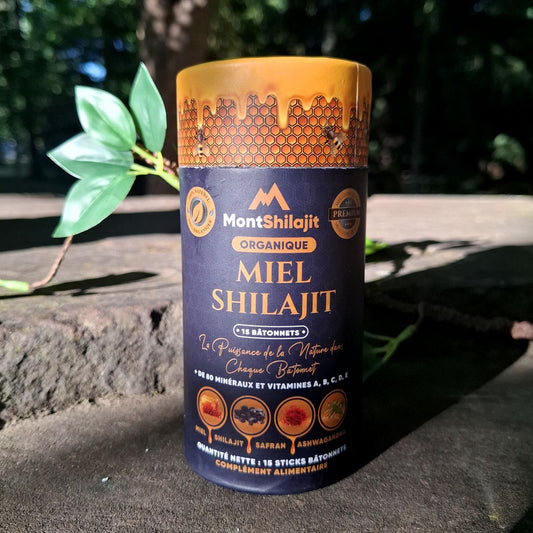 MontShilajit Miel – Résine de Shilajit Bio au Miel avec Safran & Ashwagandha | Shilajit Himalayen 100% Pur (MontOrigin)