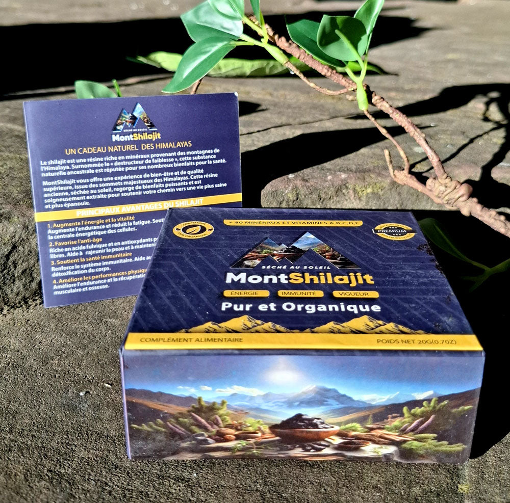 MontShilajit – Résine de Shilajit Bio de l’Himalaya (20g) MontOrigin.
